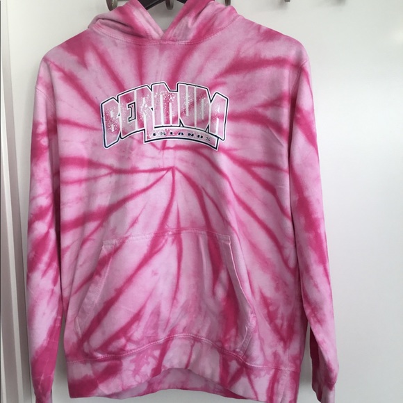 Castaway Pink Hoodie Sweatshirt Tie Dye Size Large $ 40 - Picture 2 of 9